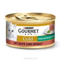 Gourmet Gold Kot ORYGINALNY NIEMIECKI kaczka i szpinak, pasztet 85g