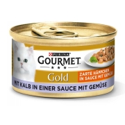 Gourmet Gold Kot ORYGINALNY NIEMIECKI cielęcina, warzywa w sosie 85g