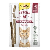 GimCat Kot Sticks kabanosy przysmak dla kota Grain Free z drobiem 4szt