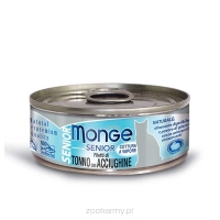 Monge JELLY Cat Senior tuńczyk / szprotki w galarecie 80g