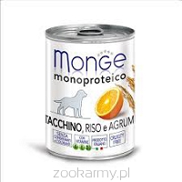 MONGE FRUIT Monoprotein Indyk z pomarańczą puszka 400G