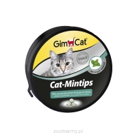 GimCat Kot Mintips przysmak tabletki z kocimiętką w pudełeczku 50g